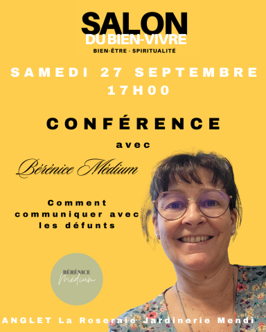 CONFÉRENCE MÉDIUM BIEN VIVRE ANGLET